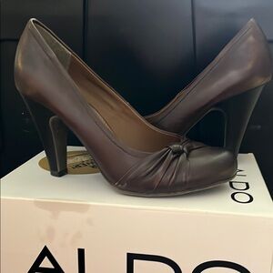 Aldo Brown Heels with Classic Pump Style